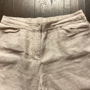 EUC CHICOS Tan linen pants 2